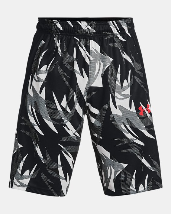 Men's UA Baseline 10'' Printed Shorts, Black, pdpMainDesktop image number 5